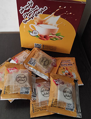 شیر بادام رعفرانی